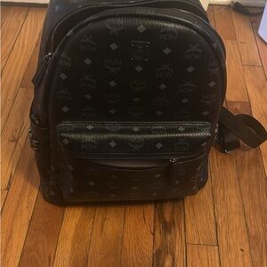 MCM Monogram Black Backpack